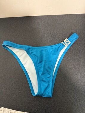 Victoria's Secret Teal Bikini Bottom with LS Logo Accent
